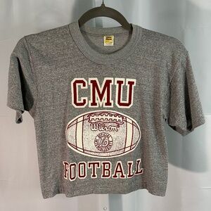 Vintage‎ 70/80s S Carnegie Mellon University Football Wilson Intercollegiate Tee